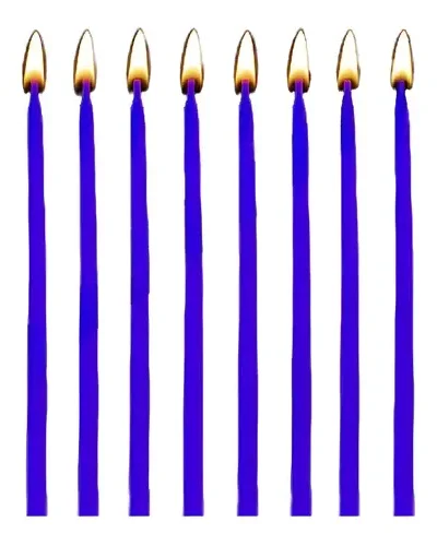 VELA PERLADA 15cm VIOLETA ART.2322