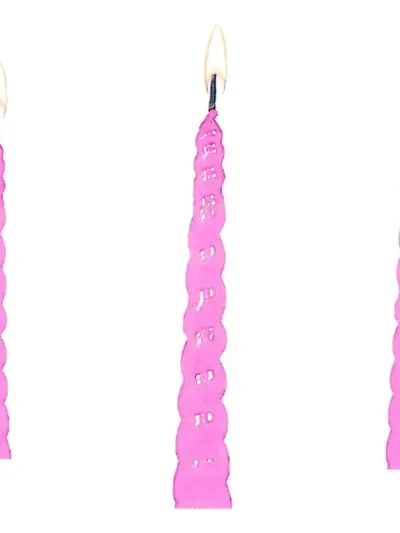 VELON BICHITO DE LUZ PERLADO ROSA 13cm x1 ART.2317