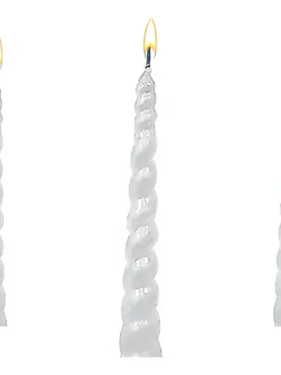 VELON BICHITO DE LUZ PERLADO PLATEADO 13cm x1 ART 2317