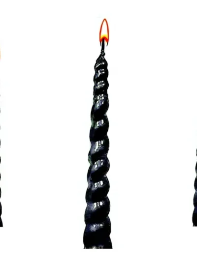 VELON BICHITO DE LUZ PERLADO NEGRO 13cm x1 ART 2317