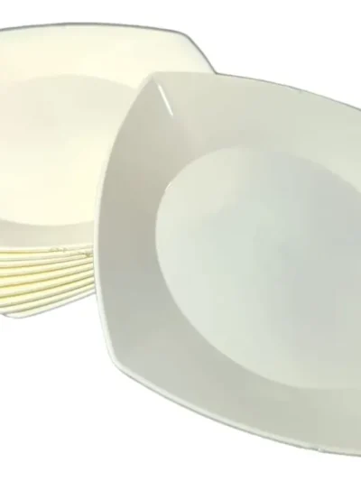 PLATO CUADRADO CHICO KV BLANCO 17cm x10 2117BB