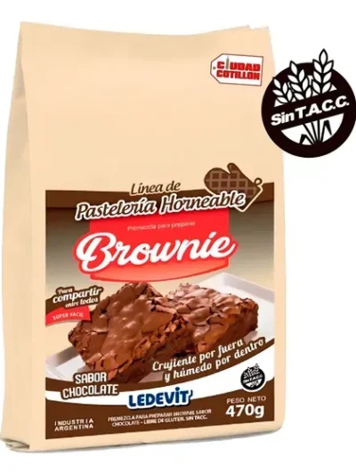 PREMEZCLA LEDEVIT PARA BROWNIE DE CHOCOLATE x 470gs