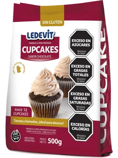 PREMEZCLA LEDEVIT PARA CUPCAKES DE CHOCOLATE x 500gs