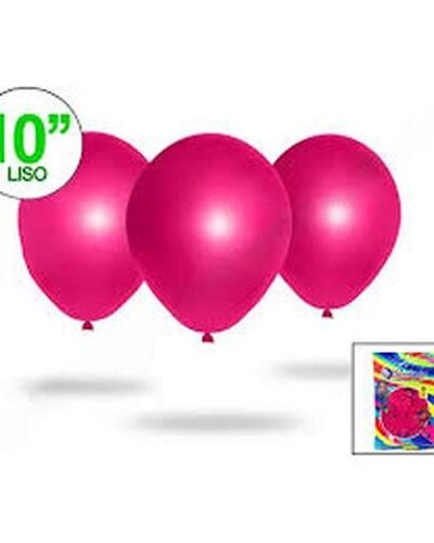 GLOBO GLOBOLANDIA LISO 10" FUCSIA x50