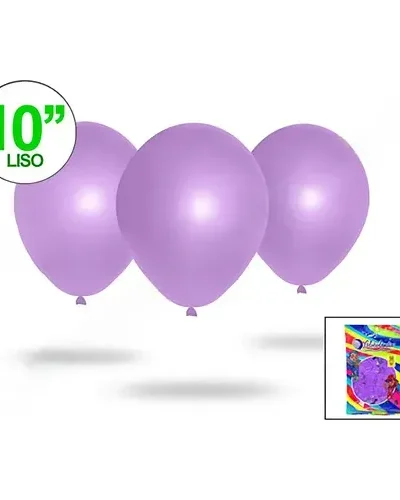 GLOBO GLOBOLANDIA LISO 10" LILA x50