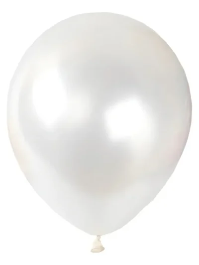 GLOBO GLOBOLANDIA PERLADO 12" BLANCO x25