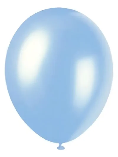 GLOBO GLOBOLANDIA PERLADO 12" CELESTE x25