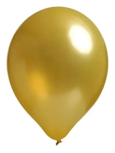 GLOBO GLOBOLANDIA PERLADO 12" DORADO x25 420