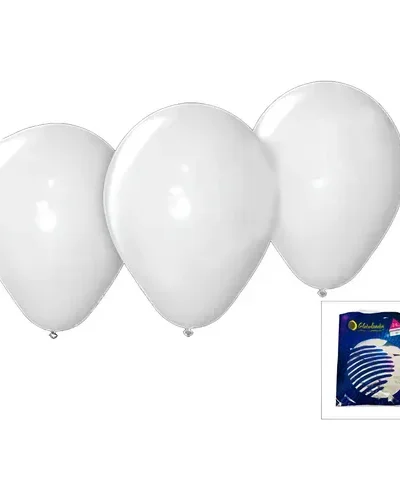 GLOBO GLOBOLANDIA LISO 12" BLANCO x25 202