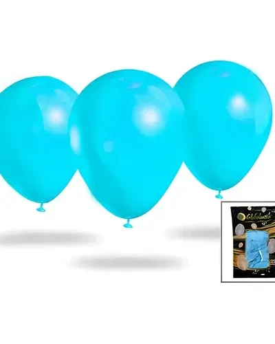 GLOBO GLOBOLANDIA LISO 12" CELESTE x25
