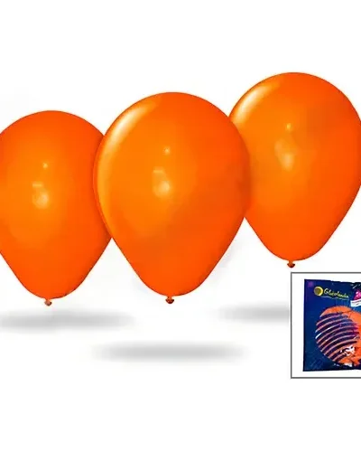 GLOBO GLOBOLANDIA LISO 12" NARANJA x25