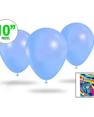 GLOBO GLOBOLANDIA PASTEL 10" CELESTE x50 905