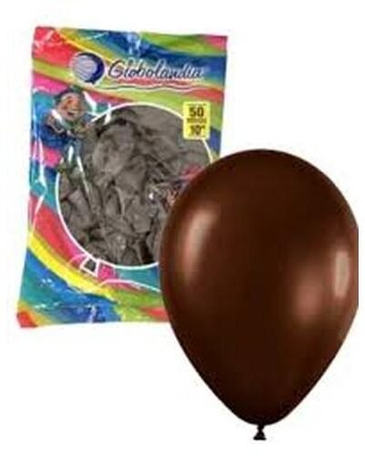 GLOBO GLOBOLANDIA LISO 10" MARRON x50