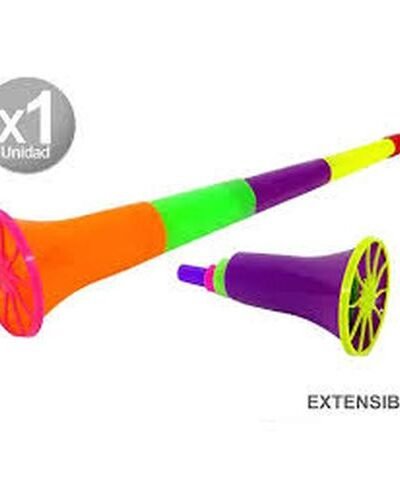 CORNETA EXTENSIBLE FLUO MULTICOLOR x1