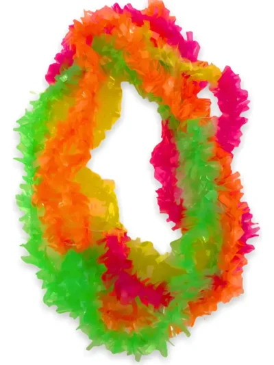 COLLAR HAWAIANO FLUO ELASTIZADO x25u.