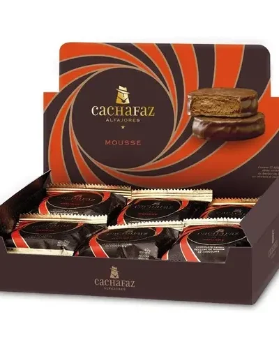 ALFAJOR MOUSSE DE CHOCOLATE CACHAFAZ x6un
