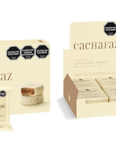 ALFAJOR BLANCO CACHAFAZ x12un