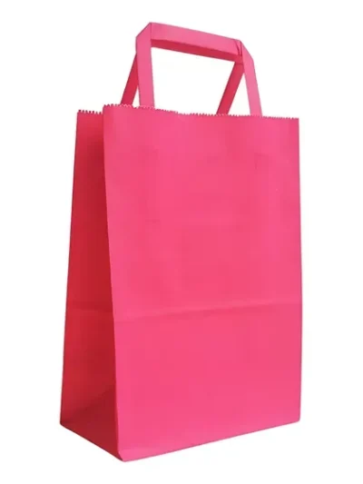 BOLSA DE PAPEL CON MANIJA PARA REGALO 14x20 FUCSIA x10 (ACUARIO)