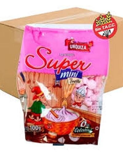 MERENGUE URQUIZA SUPER MINI ROSA 100 grs.