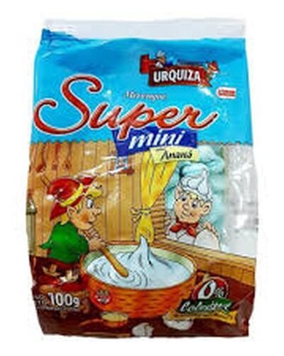 MERENGUE URQUIZA SUPER MINI CELESTE 100 grs.