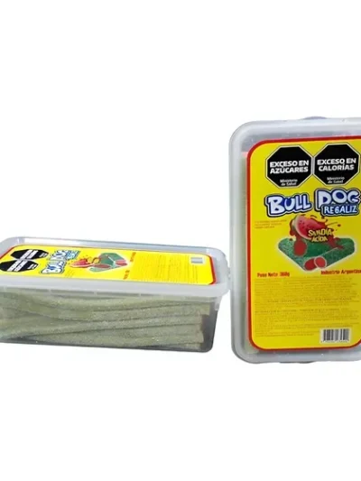 BARRITA DE CARAMELO CABLE SANDIA ACIDA BULL DOG x360gr 79008