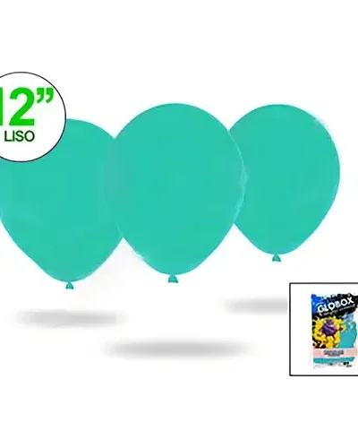 GLOBO GLOBOX LISO 12" VERDE x50 50399
