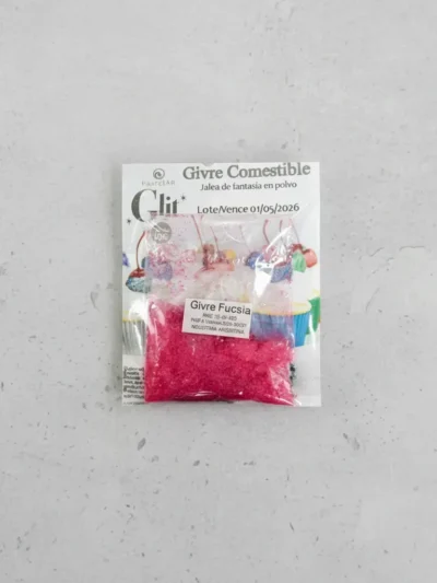 GIBRE/BRILLANTINA COMESTIBLE FUCSIA PASTELAR .