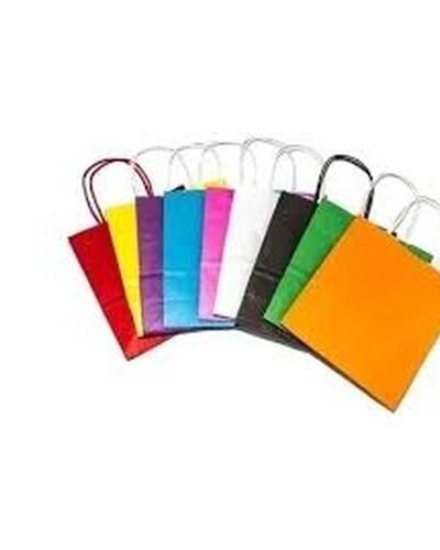 BOLSA DE PAPEL CON MANIJA PARA REGALOS MEDIANA COLORES SURTIDOS x5u.(22x30)BRAND FEST