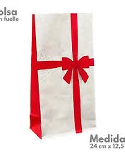 BOLSA CON FUELLE REGALO MOÑO ROJO x10u. BRAND FEST