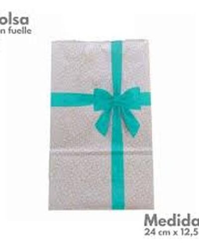 BOLSA CON FUELLE REGALO MOÑO VERDE x10u. BRAND FEST