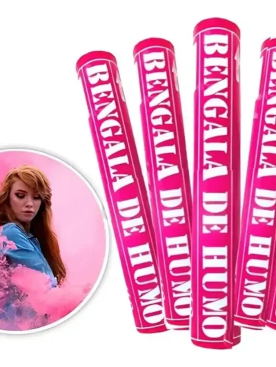 BENGALA DE HUMO ROSA PS