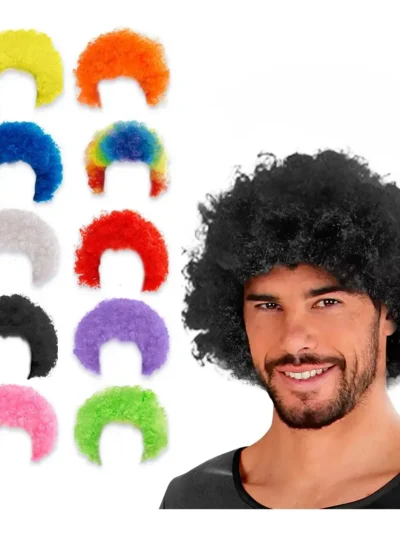 PELUCA SUPER AFRO MULTICOLOR x1 R.R. PSAMU PS