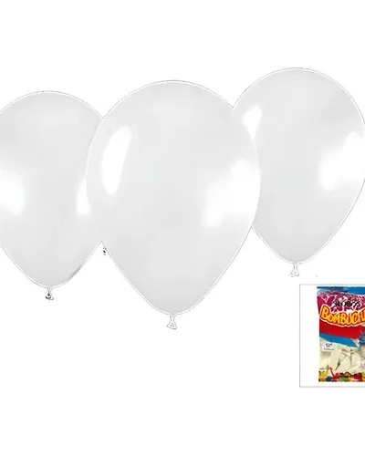 GLOBO BOMBUCHA LISO 12" BLANCO x25 70326