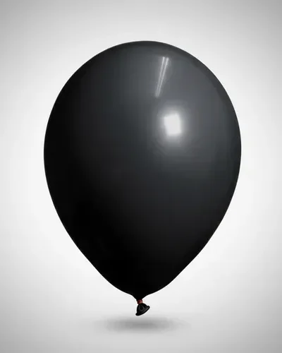 GLOBO BOMBUCHA LISO 12" NEGRO x25 70333
