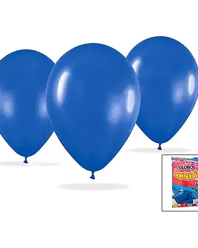 GLOBO BOMBUCHA LISO 12" AZUL x25 70401