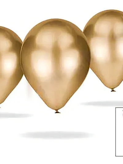 GLOBO BOMBUCHA PERLADO 9" DORADO x25 70456