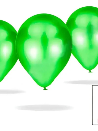 GLOBO BOMBUCHA PERLADO 9" VERDE MANZANA x25 70494