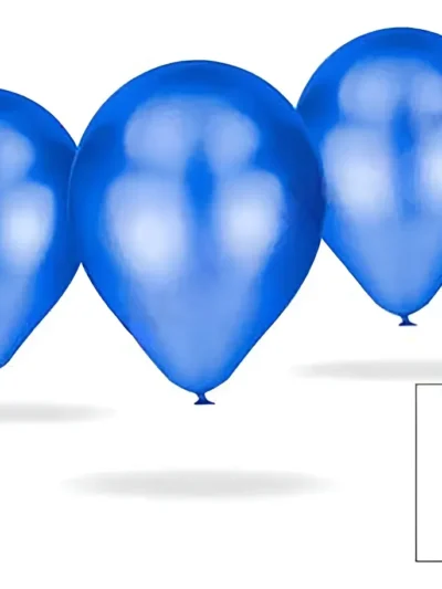 GLOBO BOMBUCHA PERLADO 9" AZUL x25 70500
