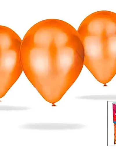 GLOBO BOMBUCHA PERLADO 9" NARANJA x25 70524