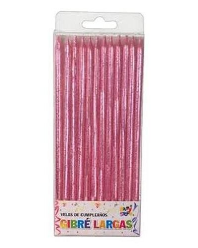BLISTER VELA LARGA CON GIBRE ROSA 17 cm x 12 VTFGRS P.S
