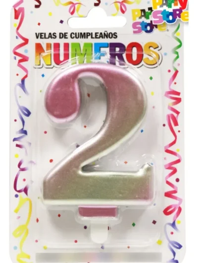BLISTER VELA NUMEROTE IRIDISCENTE N°2 X1 VNI2 PS
