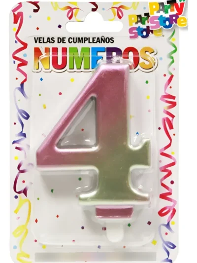 BLISTER VELA NUMEROTE IRIDISCENTE N°4 X1 VNI4 PS