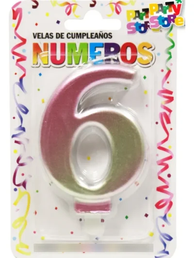 BLISTER VELA NUMEROTE IRIDISCENTE N°6 X1 VNI6 PS