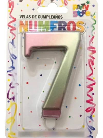 BLISTER VELA NUMEROTE IRIDISCENTE N°7 X1 VNI7 PS