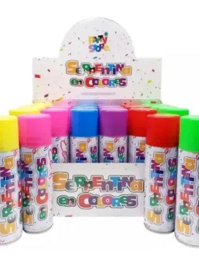 SERPENTINA EN AEROSOL MULTICOLOR R.R. (80grs) x1 PS