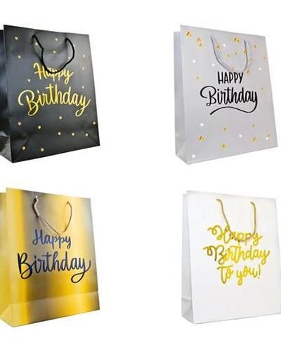 BOLSA CON MANIJA REGALO HAPPY BIRTHDAY BO10 P.S x6u.