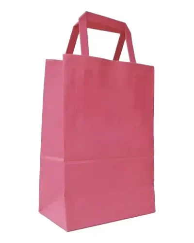 BOLSA CON MANIJA REGALO ROSA PASTEL BO17 P.Sx6u.