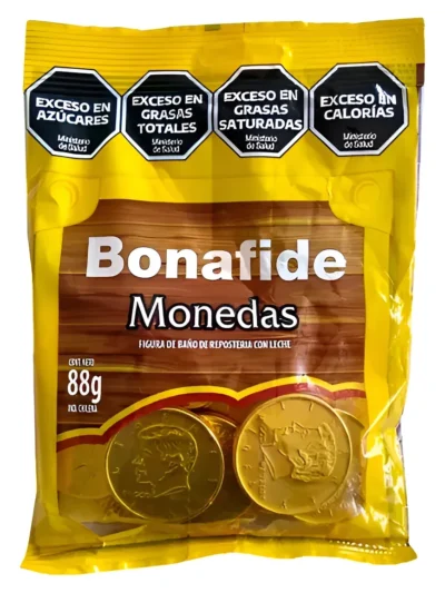 MONEDA DOLAR CHOCOLATE BONAFIDE x88gs (20 un aprox) 941513