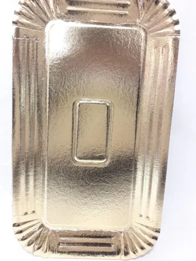 BANDEJA CARTON PIONONO DORADA PREMIUM (19.5x33.5 cm)
