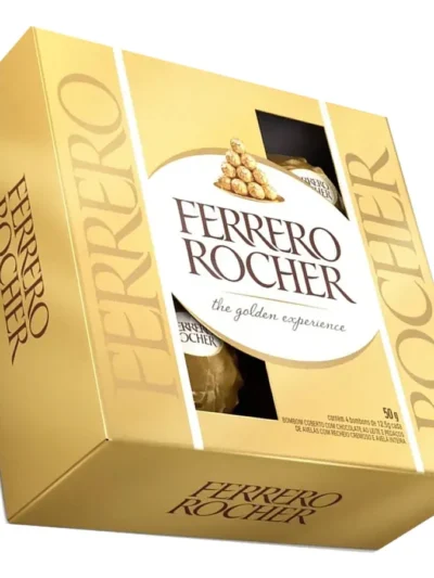 BOMBON FERRERO ROCHER CAJA 4unid x 50gr T4